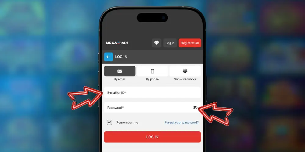 enter account details