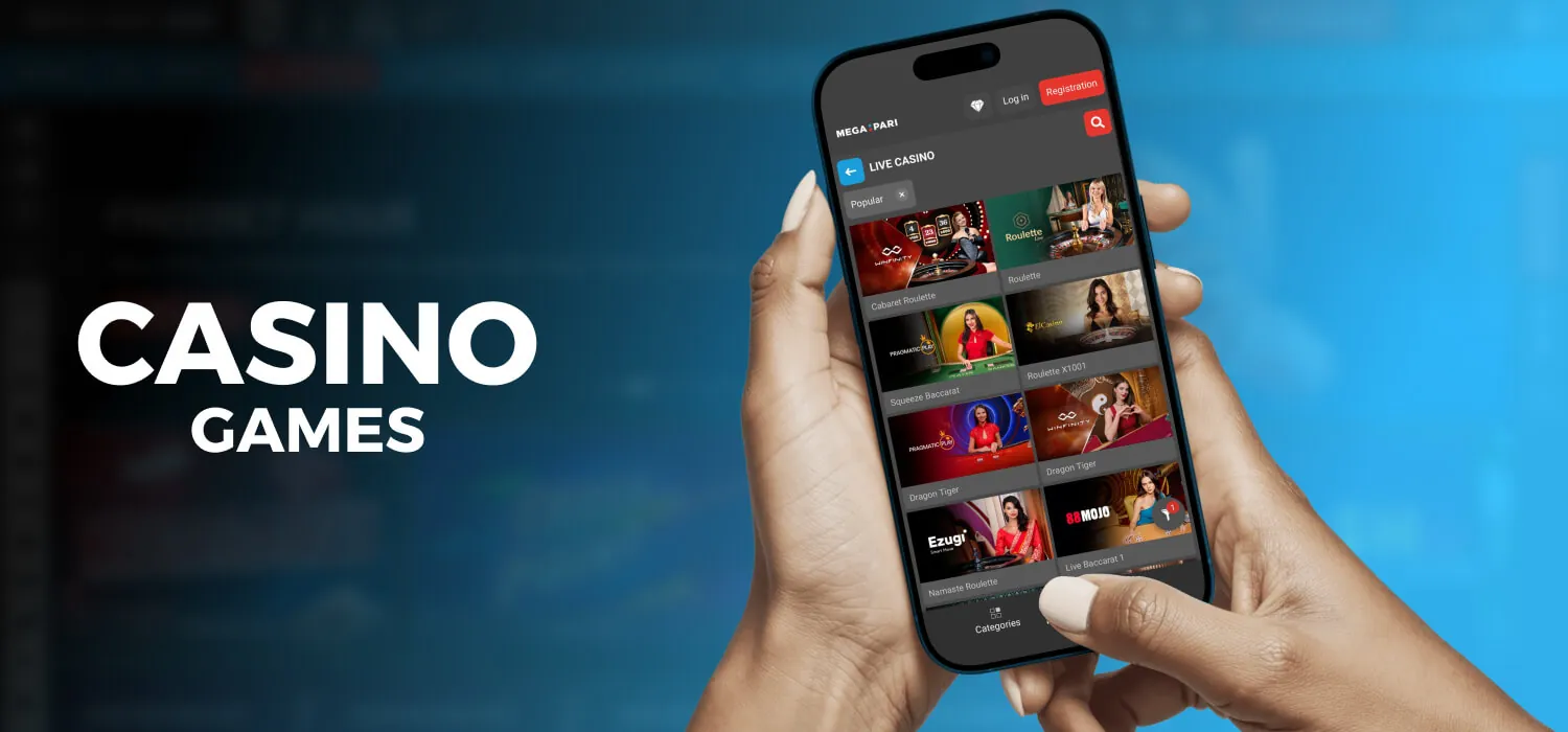 online casino available at megapari